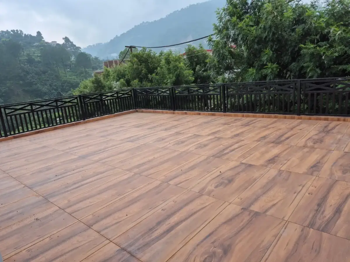 The terrace